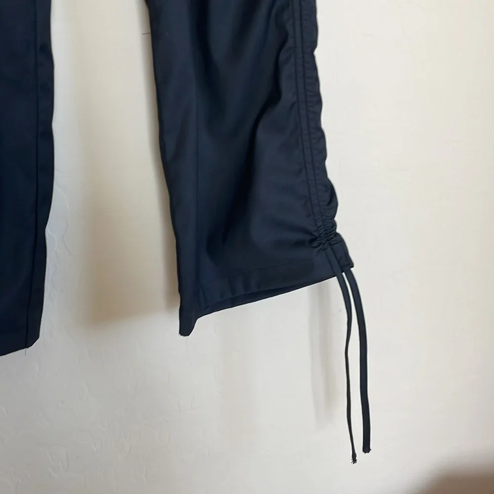 Revolve Superdown Black Wide Leg Cargo Pants Tie Hem Slouchy Baggy Oversized Med - Picture 2 of 10